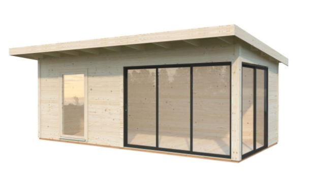 Zahradní domek Andrea 17,1 m2 s posuvnými dveřmi