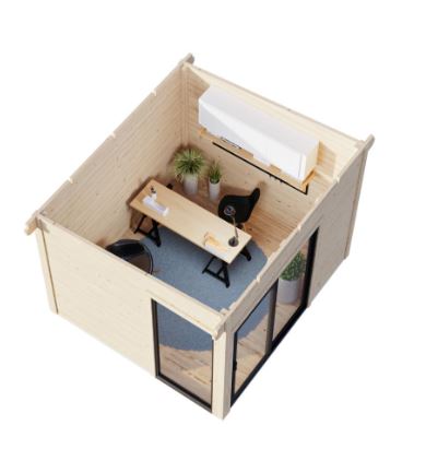 Zahradní domek Andrea 7,5 m2 s posuvnými dveřmi s dvojitým sklem