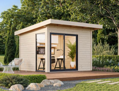 Zahradní domek Andrea 7,5 m2 s posuvnými dveřmi s dvojitým sklem