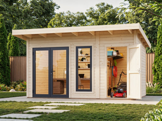Zahradní domek Aurelia 12,4  m2 (hliníková okna a dveře)