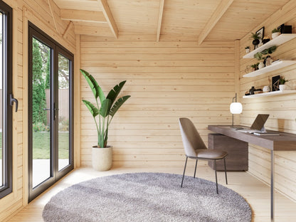 Zahradní domek Aurelia 12,4  m2 (hliníková okna a dveře)