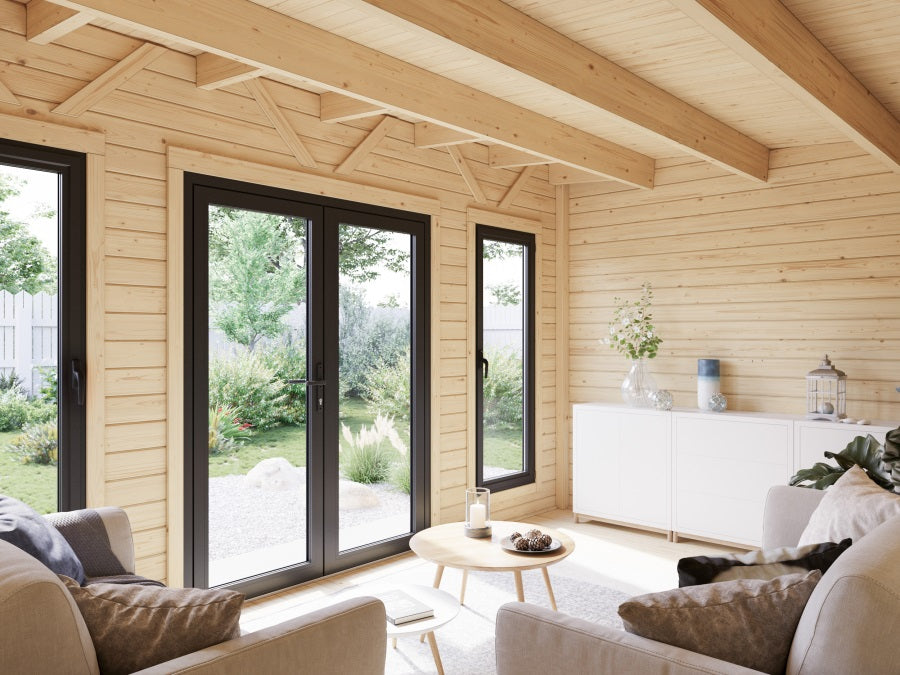 Zahradní domek Aurelia 12,7  m2 (hliníková okna a dveře)