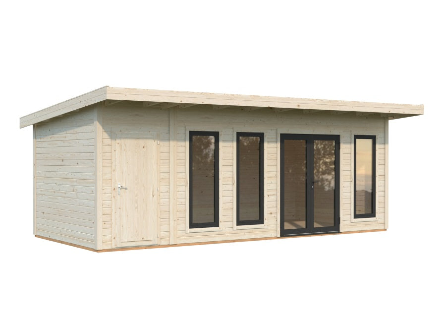 Zahradní domek Aurelia 19,2  m2 (hliníková okna a dveře)