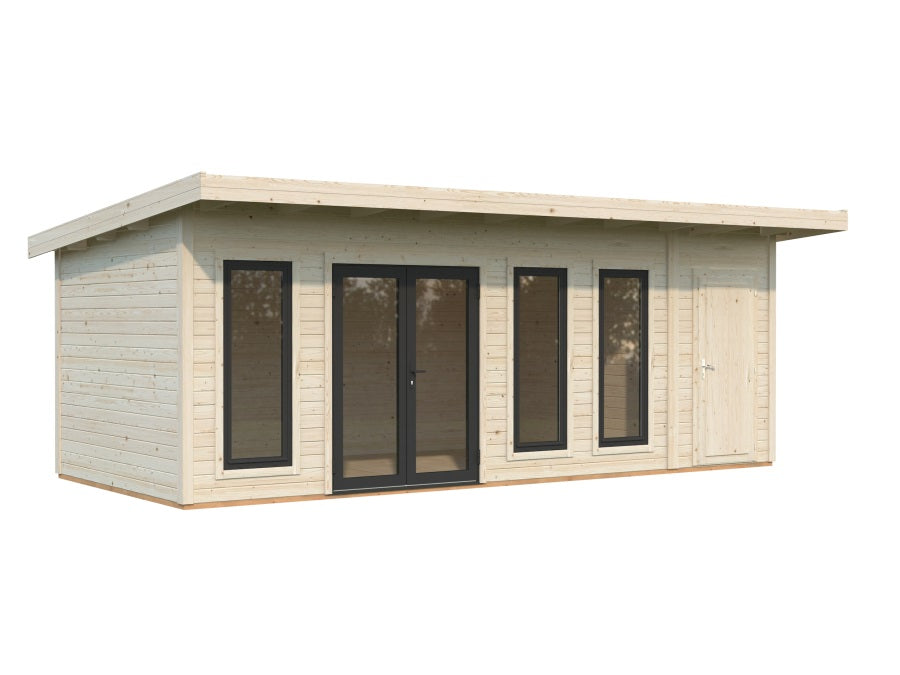 Zahradní domek Aurelia 19,2  m2 (hliníková okna a dveře)