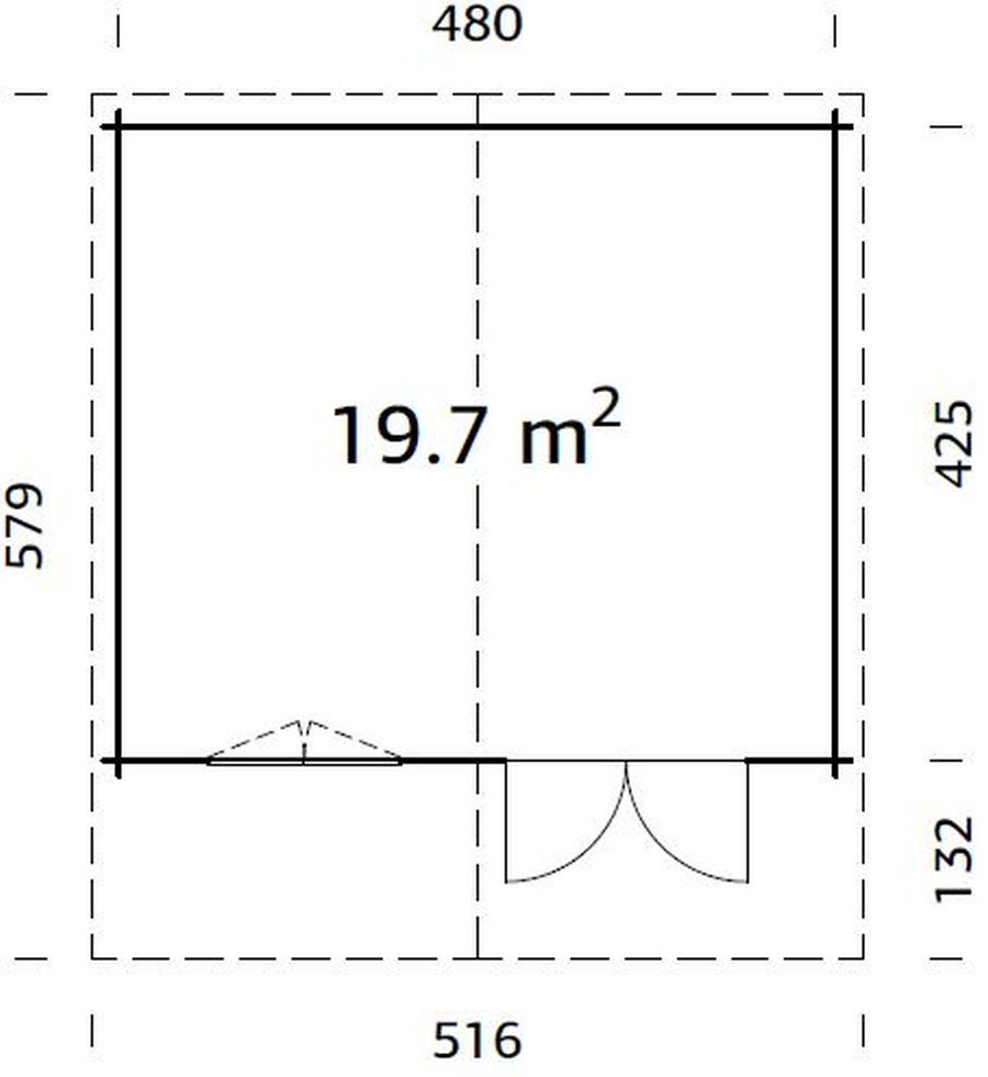 ZAHRADNÍ DOMEK  Britta 19,7 m2
