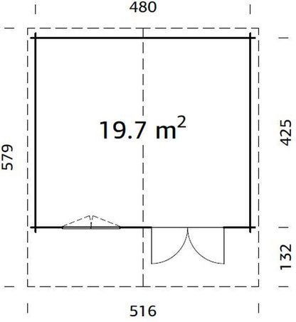 ZAHRADNÍ DOMEK  Britta 19,7 m2