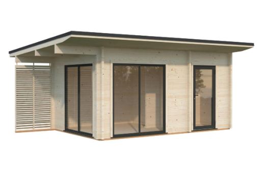 Zahradní domek Cecilia 14,2 m2 s posuvnými dveřmi s dvojitým sklem