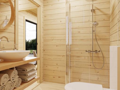 Zahradní domek Cecilia 14,2 m2 s posuvnými dveřmi s dvojitým sklem