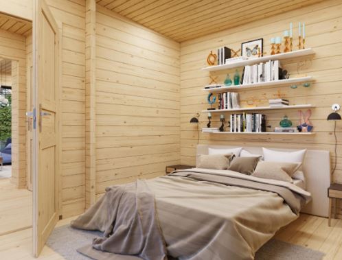 Zahradní domek Cecilia 21,8 m2 s posuvnými dveřmi s dvojitým sklem