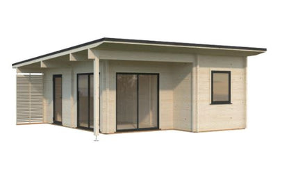 Zahradní domek Cecilia 30,0 m2 s posuvnými dveřmi s dvojitým sklem