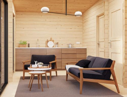 Zahradní domek Cecilia 30,0 m2 s posuvnými dveřmi s dvojitým sklem