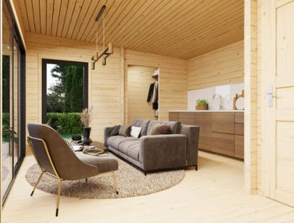 Zahradní domek Cecilia 32,0 m2 s posuvnými dveřmi s dvojitým sklem