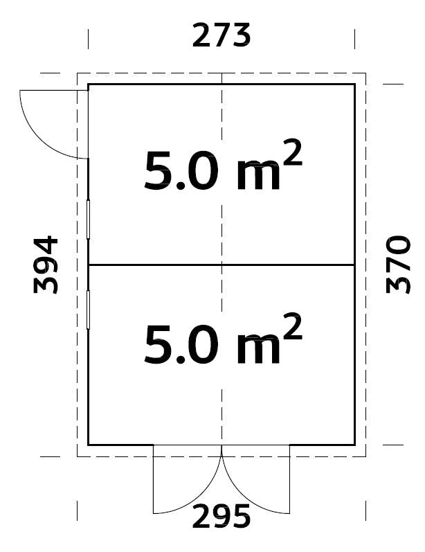ZAHRADNÍ DOMEK Dan 9,9 m2 - (4,5 + 5 m2)