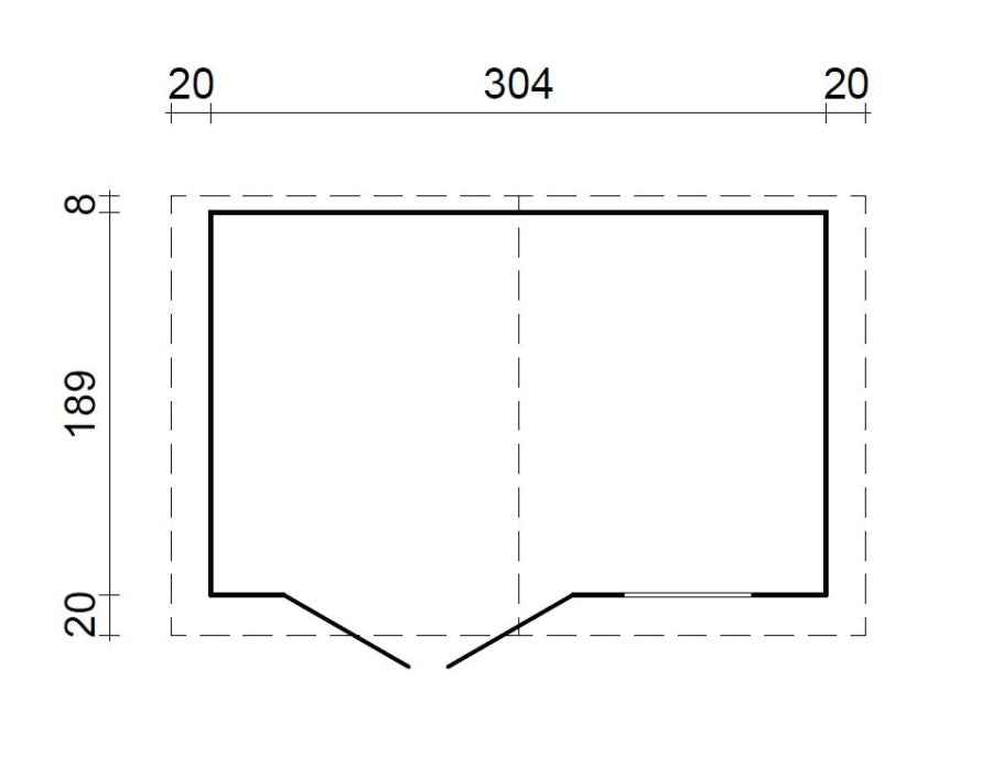Zahradní domek EKO-LINE Latina 5,6 m2