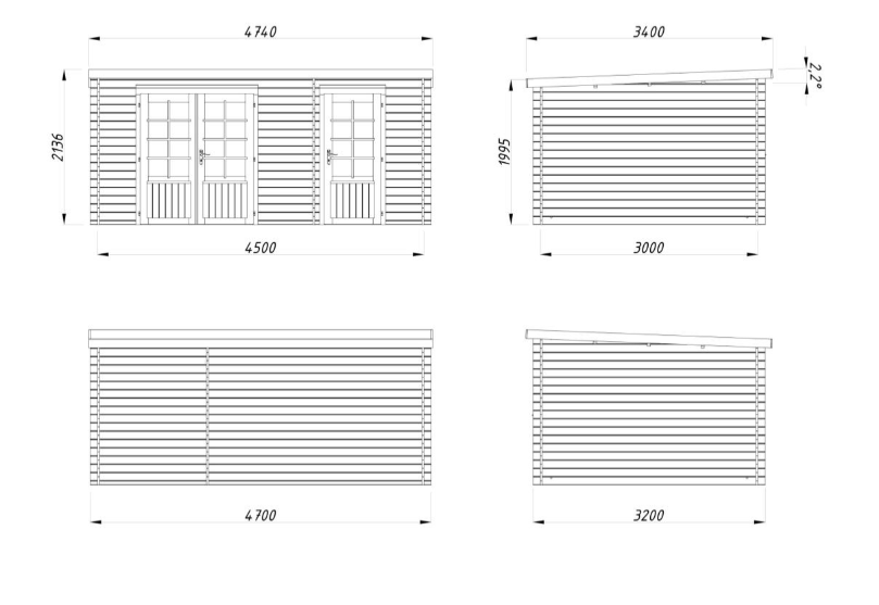 ZAHRADNI DOMEK Ella 13,1 m2