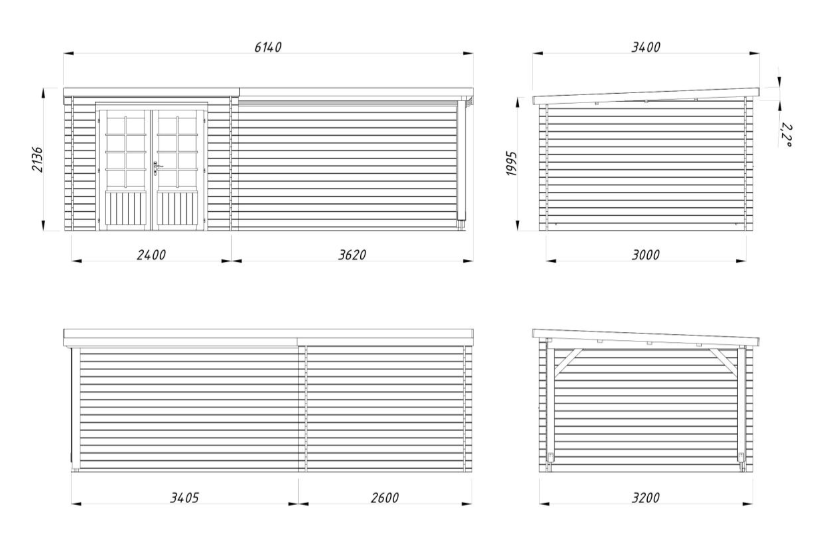 ZAHRADNI DOMEK Ella 6,9 + 10,0 m2
