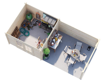 ZAHRADNI DOMEK Ella 8,7 + 10,0 m2