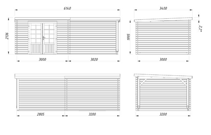 ZAHRADNÍ DOMEK Ella 8,7 + 8,2 m2