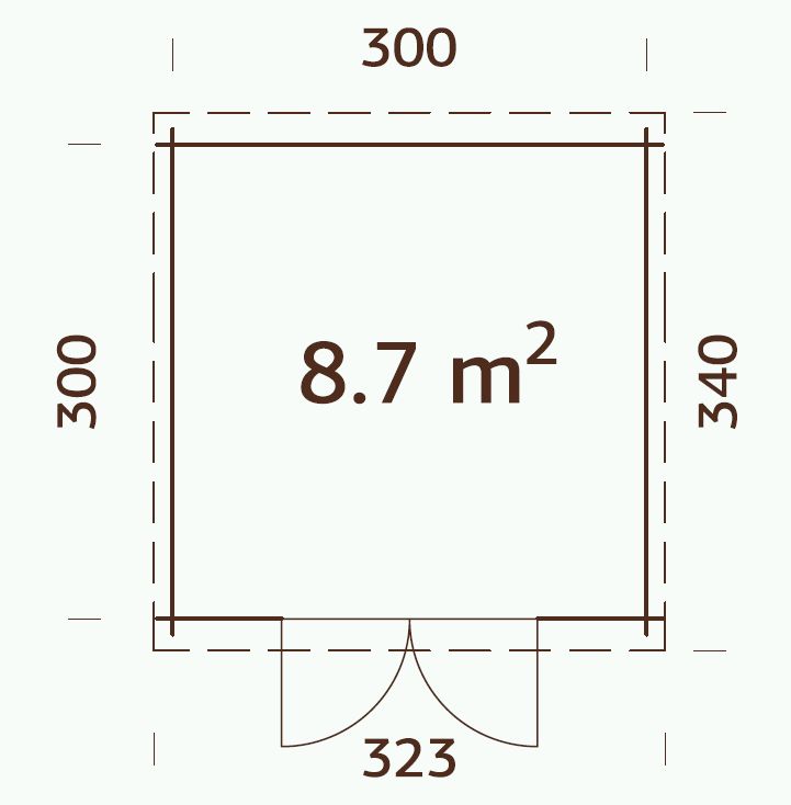 ZAHRADNI DOMEK Ella 8,7 m2