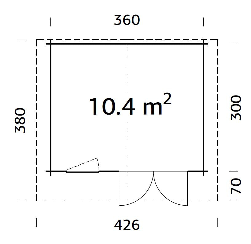 ZAHRADNÍ DOMEK Emma 10,4 m2