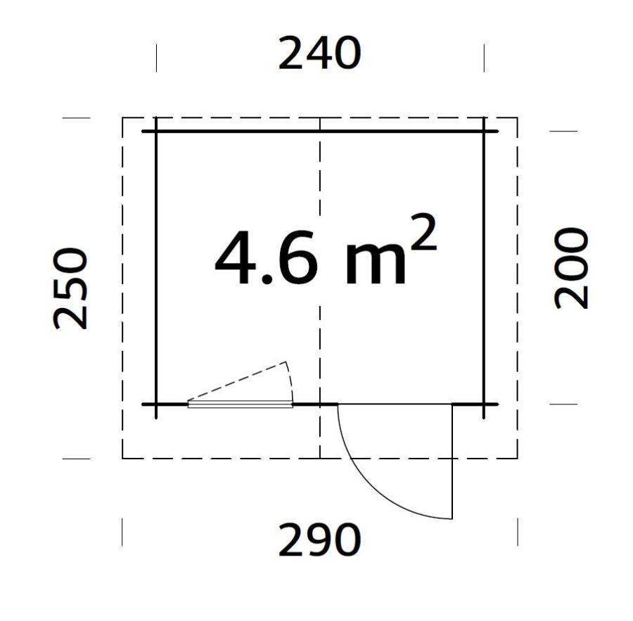 ZAHRADNÍ DOMEK Emma 4,6 m2