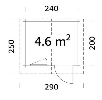 ZAHRADNÍ DOMEK Emma 4,6 m2