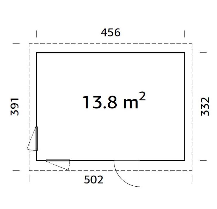 ZAHRADNÍ DOMEK Etta 13,6 m2