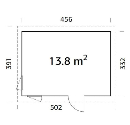 ZAHRADNÍ DOMEK Etta 13,6 m2