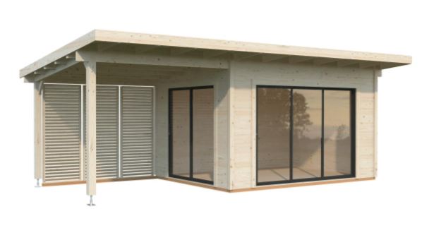 Zahradní domek Grace 11,2 + 8,2  m2 s posuvnými dveřmi s dvojitým sklem