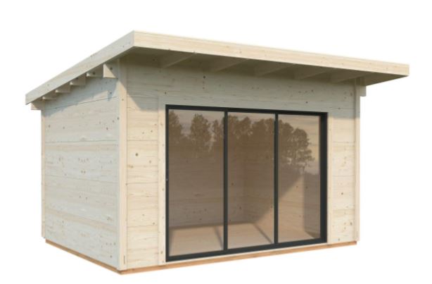 Zahradní domek Grace 11,2  m2 s posuvnými dveřmi s dvojitým sklem