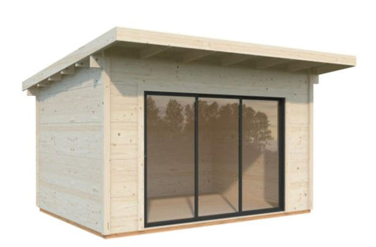 Zahradní domek Grace 11,2  m2 s posuvnými dveřmi s dvojitým sklem