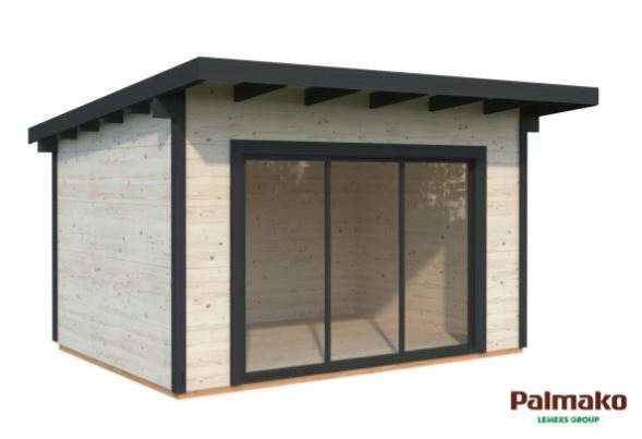 Zahradní domek Grace 11,2  m2 s posuvnými dveřmi s dvojitým sklem