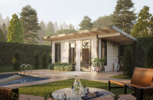 Zahradní domek Grace 12,4 + 4,1  m2