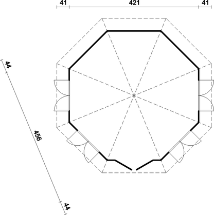 ZAHRADNÍ DOMEK Hanna 14,1 m2