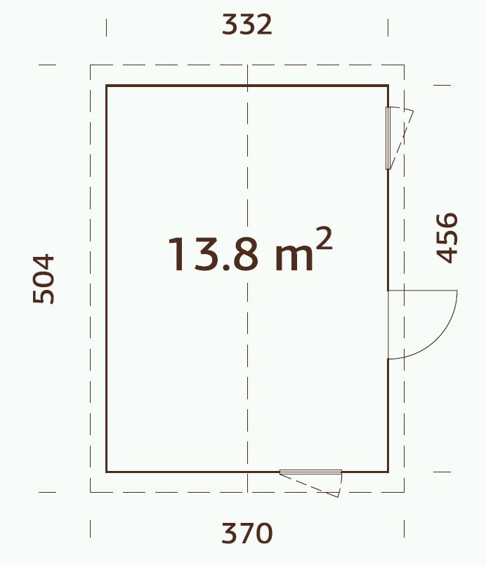 ZAHRADNI DOMEK Hedwig 13,6 m2