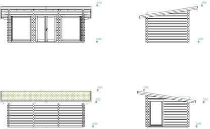 ZAHRADNÍ DOMEK Heidi 19,7 m2