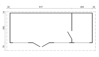 ZAHRADNÍ DOMEK Heidi 22,8 m2