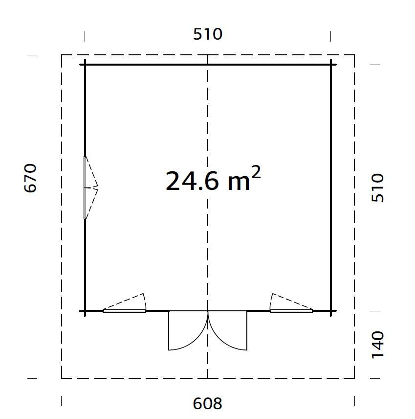 ZAHRADNÍ DOMEK Helena 24,6 m2