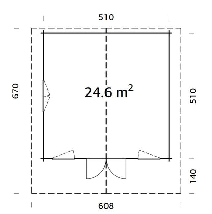 ZAHRADNÍ DOMEK Helena 24,6 m2