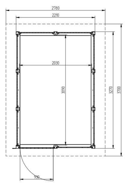 Zahradní domek HEROLD A2233 6,3 m2