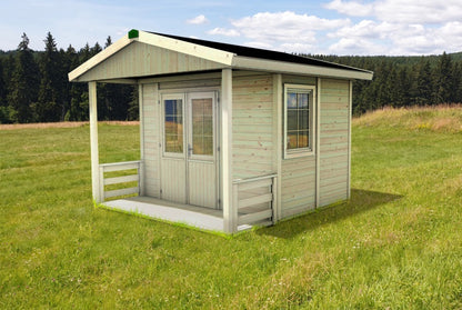 Zahradní domek HEROLD A3322 Premium s terasou (6,3 + 3,5 m2)