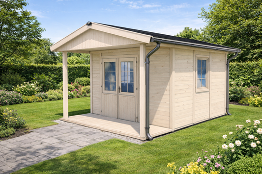 Zahradní domek HEROLD A3333 Premium s terasou (9,6 + 3,5m2)