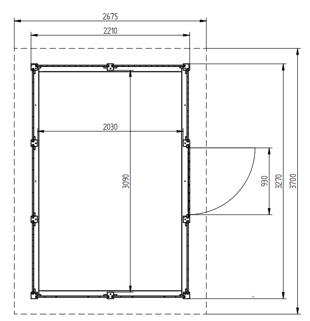 Zahradní domek HEROLD P3322 6,3 m2