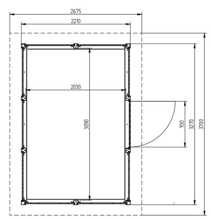 Zahradní domek HEROLD P3322 6,3 m2