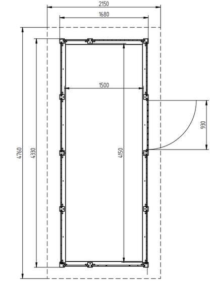 Zahradní domek HEROLD P4417a 6,2 m2