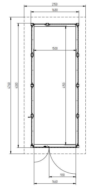 Zahradní domek HEROLD P4417c 6,2 m2