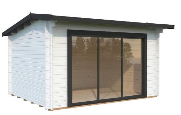 Zahradní domek INES 11,1 m2 s posuvnými dveřmi