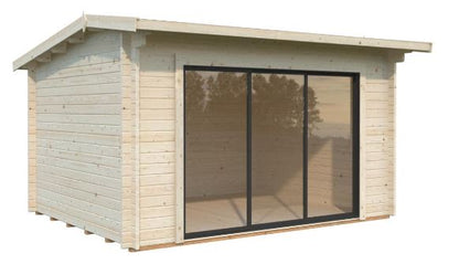 Zahradní domek INES 11,1 m2 s posuvnými dveřmi