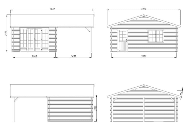 ZAHRADNÍ DOMEK Irene 19,0 + 16,2  m2