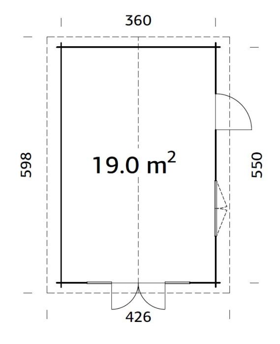 ZAHRADNÍ DOMEK Irene  19 m2